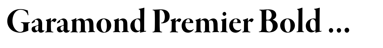 Garamond Premier Bold Display